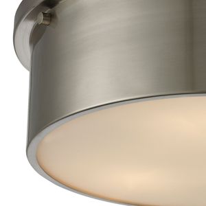 Simpson 14'' Wide 3-Light Flush Mount - Brushed Nickel 5