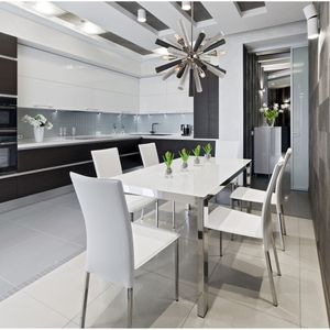 Solara 28'' Wide 6-Light Chandelier - Polished Nickel 5