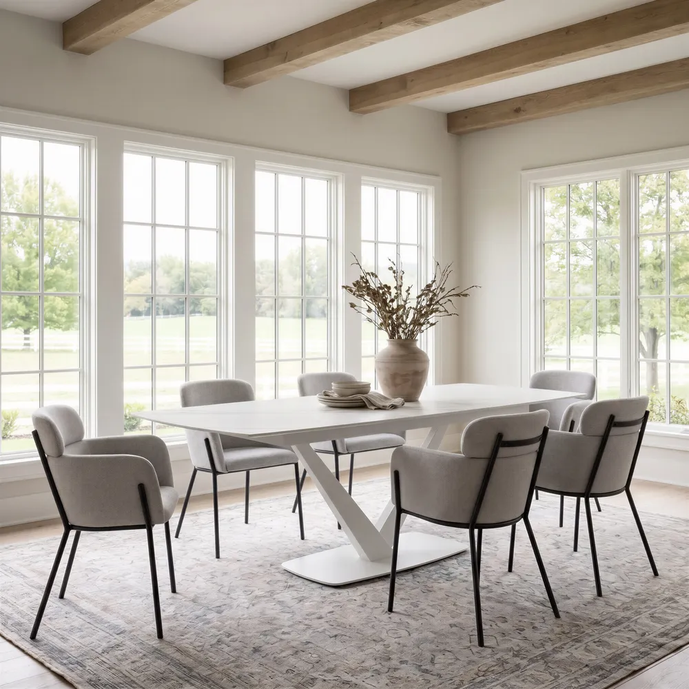 Carmel Extendable Dining Table Gray