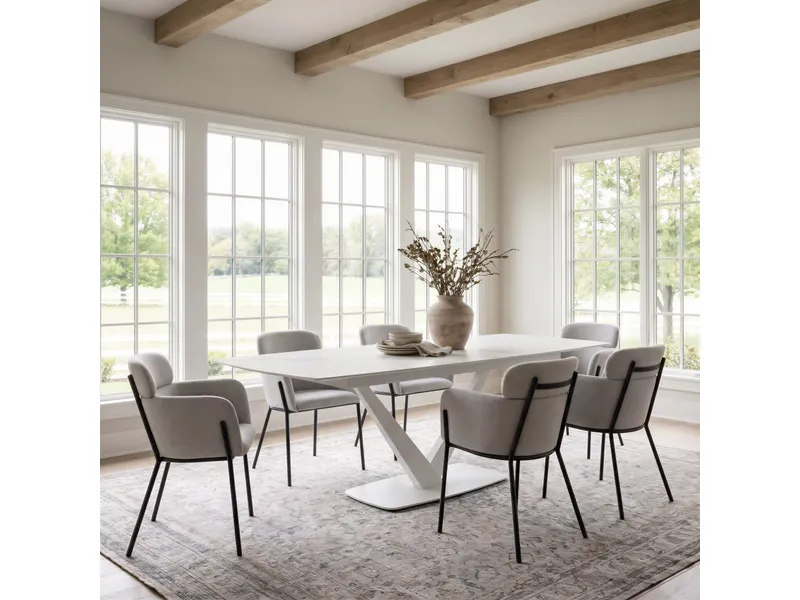 Carmel Extendable Dining Table Gray 2