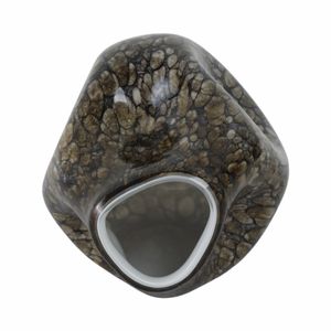 COLEGATE BROWN GLASS VASE 10 (IN) 7