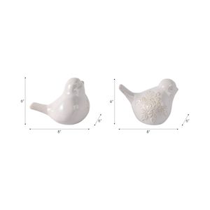 FERNRUN SET OF 2 IVORY GARDEN STATUARY 6 (IN) 9