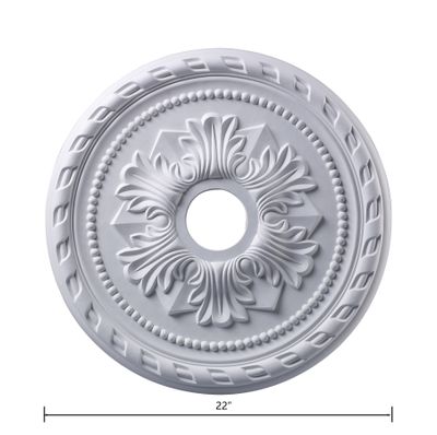Corinthian 22″ Wide Medallion - White