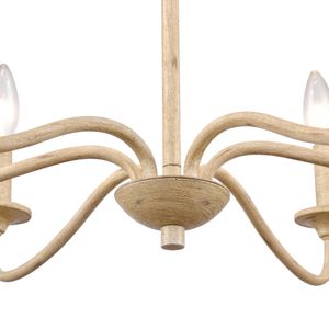 Ellisville 30'' Wide 6-Light Chandelier - Antique Cream 4