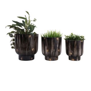 DALTONFORD SET OF 3 GRAY PLANTER 11 (IN) 3