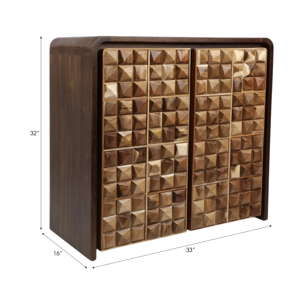 GARRETTFIELD BROWN CABINET 32 (IN)