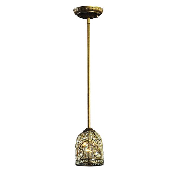 Elizabethan 5'' Wide 1-Light Mini Pendant - Dark Bronze
