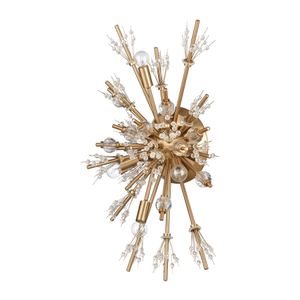 Starburst 26'' High 4-Light Sconce - Satin Brass 3