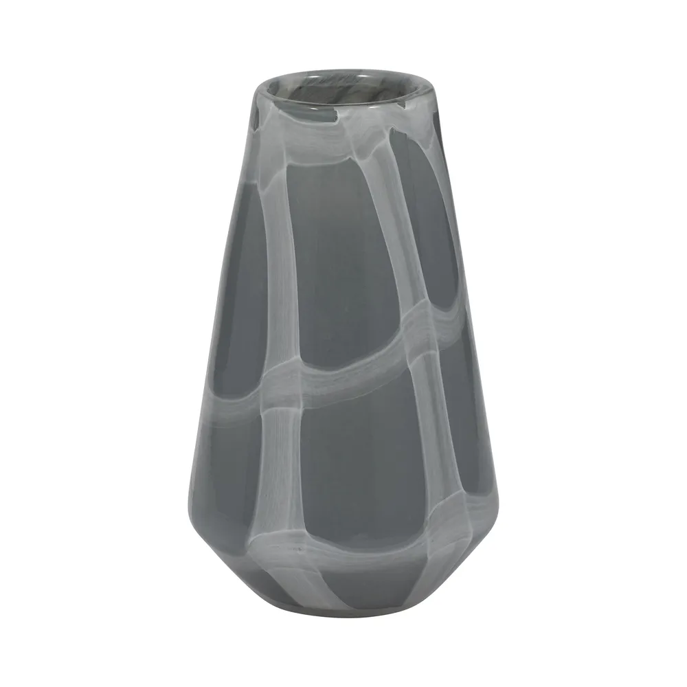 DIGBYDALE GRAY GLASS VASE 9 (IN)