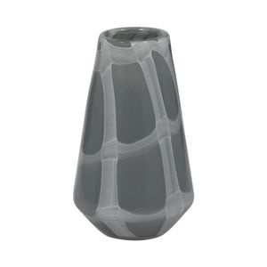 DIGBYDALE GRAY GLASS VASE 9 (IN) 4
