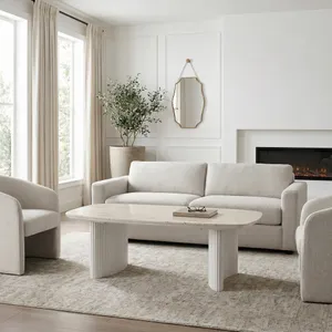 BERGENWELL IVORY COFFEE TABLE 17 (IN) 12