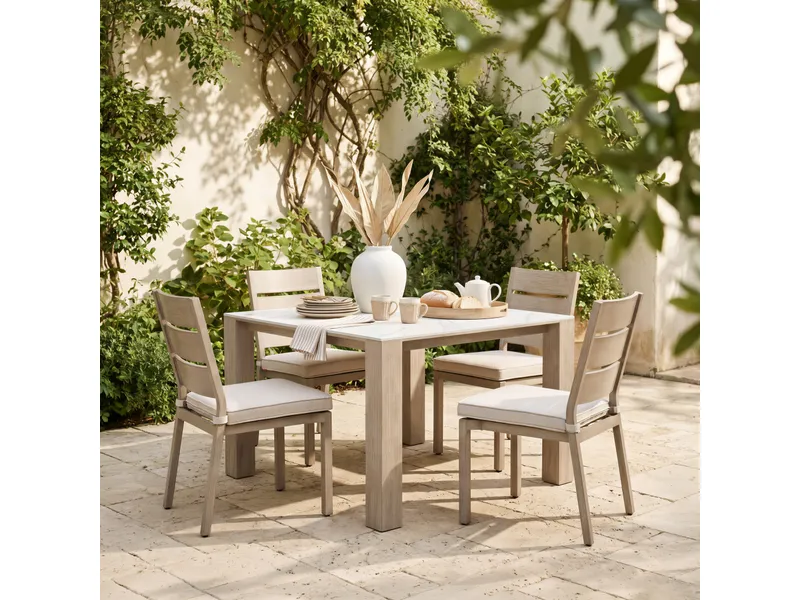 Leilani Square Dining Table (48") White 2
