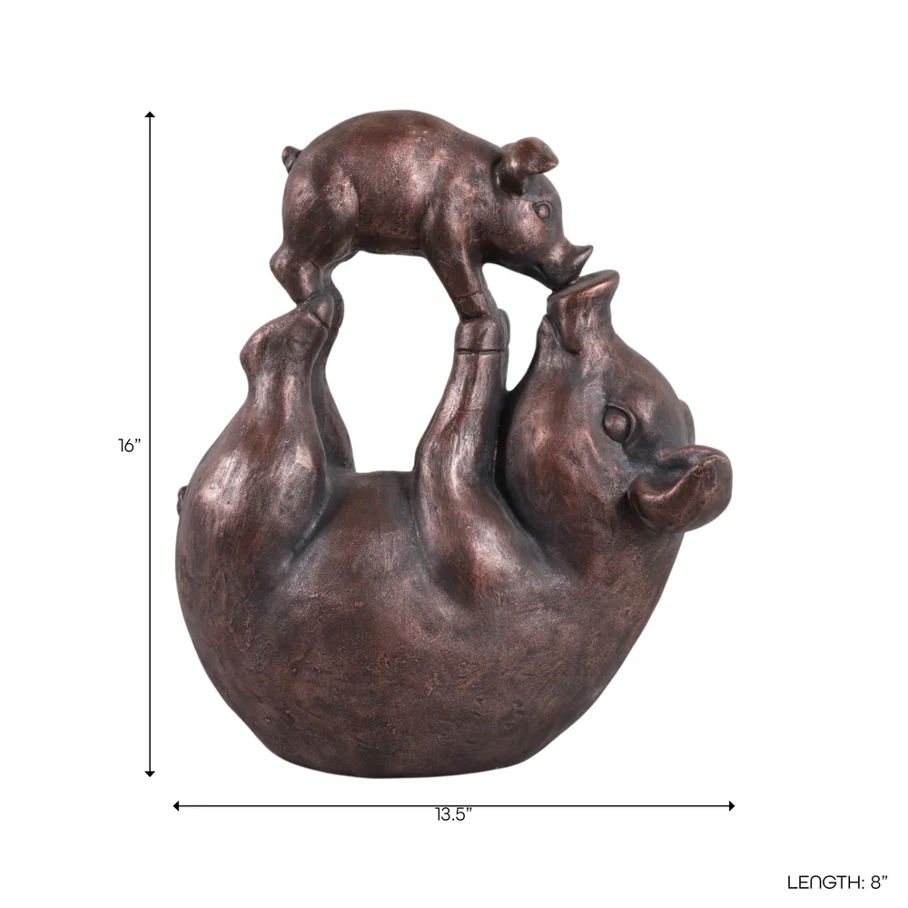 GUNNWOOD BRONZE GARDEN STATUARY 17 (IN)