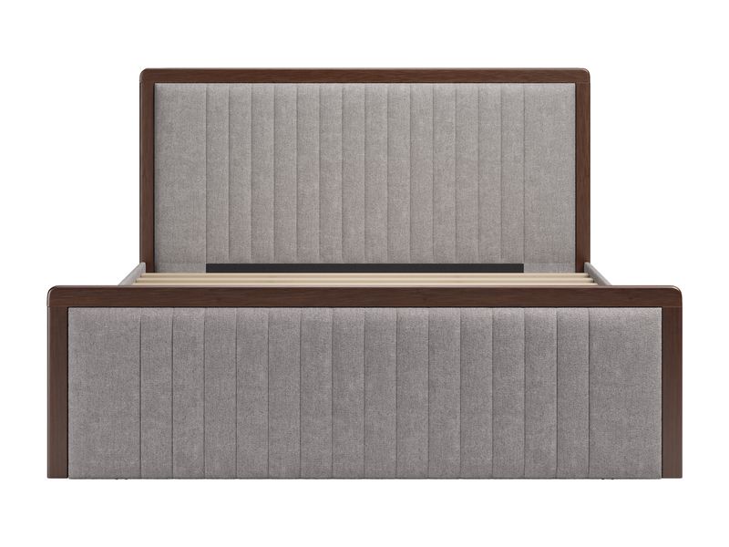 Somune King Bed Gray & Walnut 4