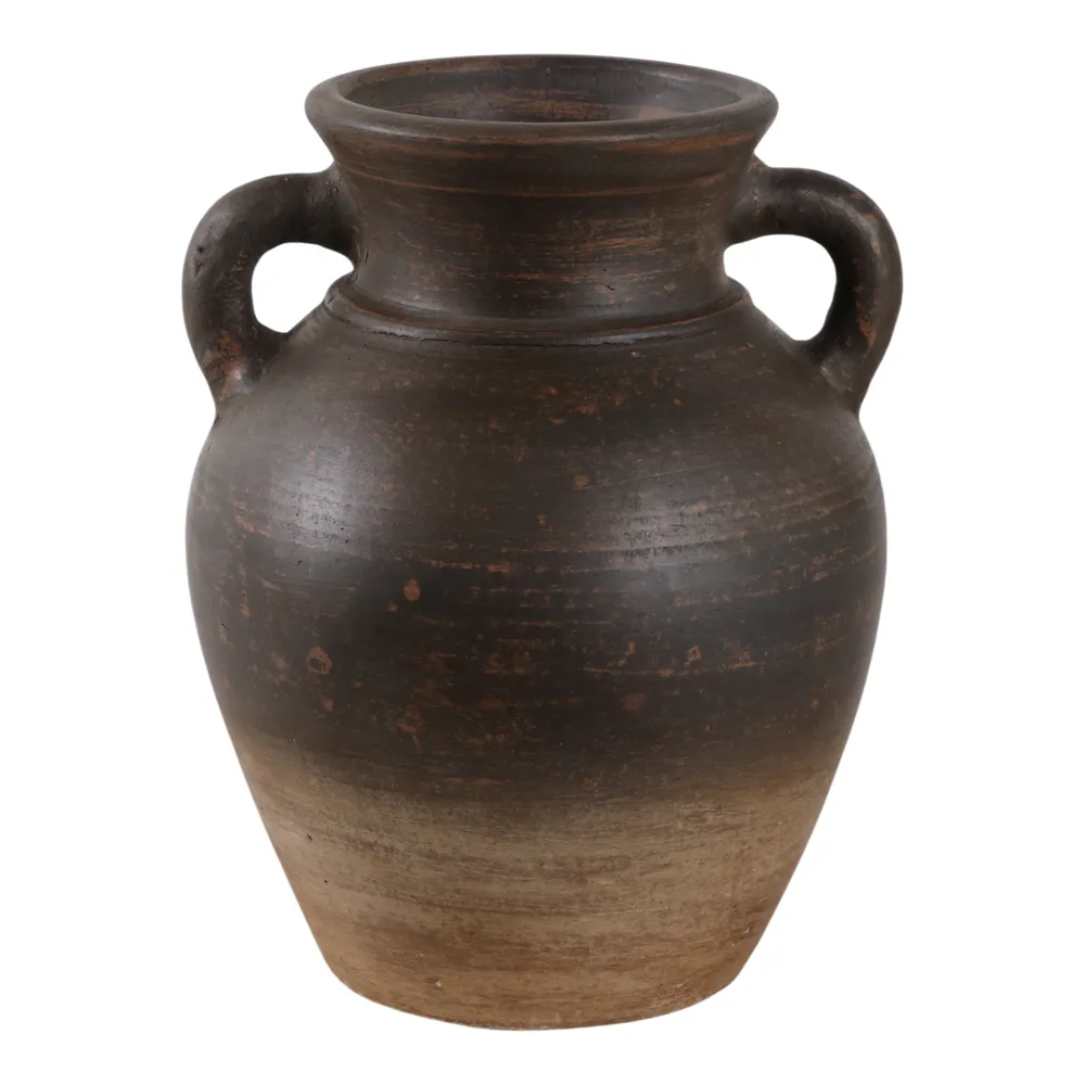 CARLINROSE BROWN VASE 10 (IN)
