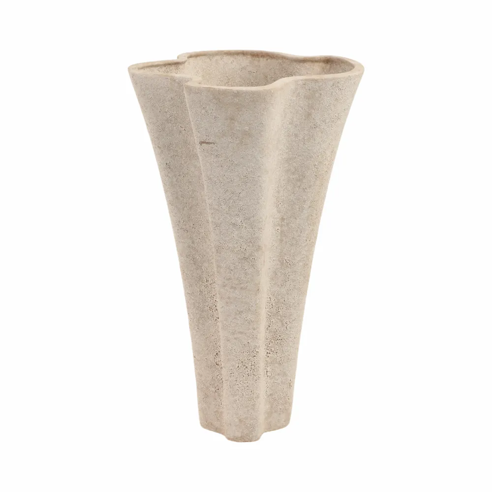ENSLEYMILL TAUPE VASE 16 (IN)