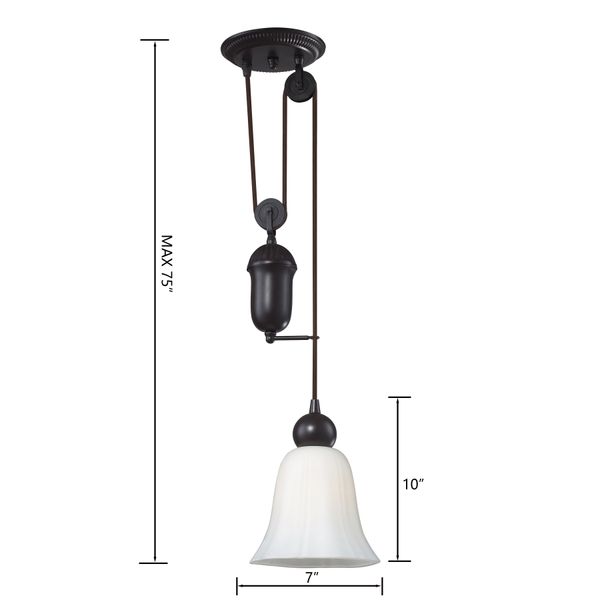 Farmhouse 7'' Wide 1-Light Mini Pendant - Oiled Bronze