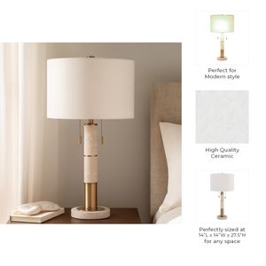 ALECSIDE IVORY LAMP 28 (IN) 8