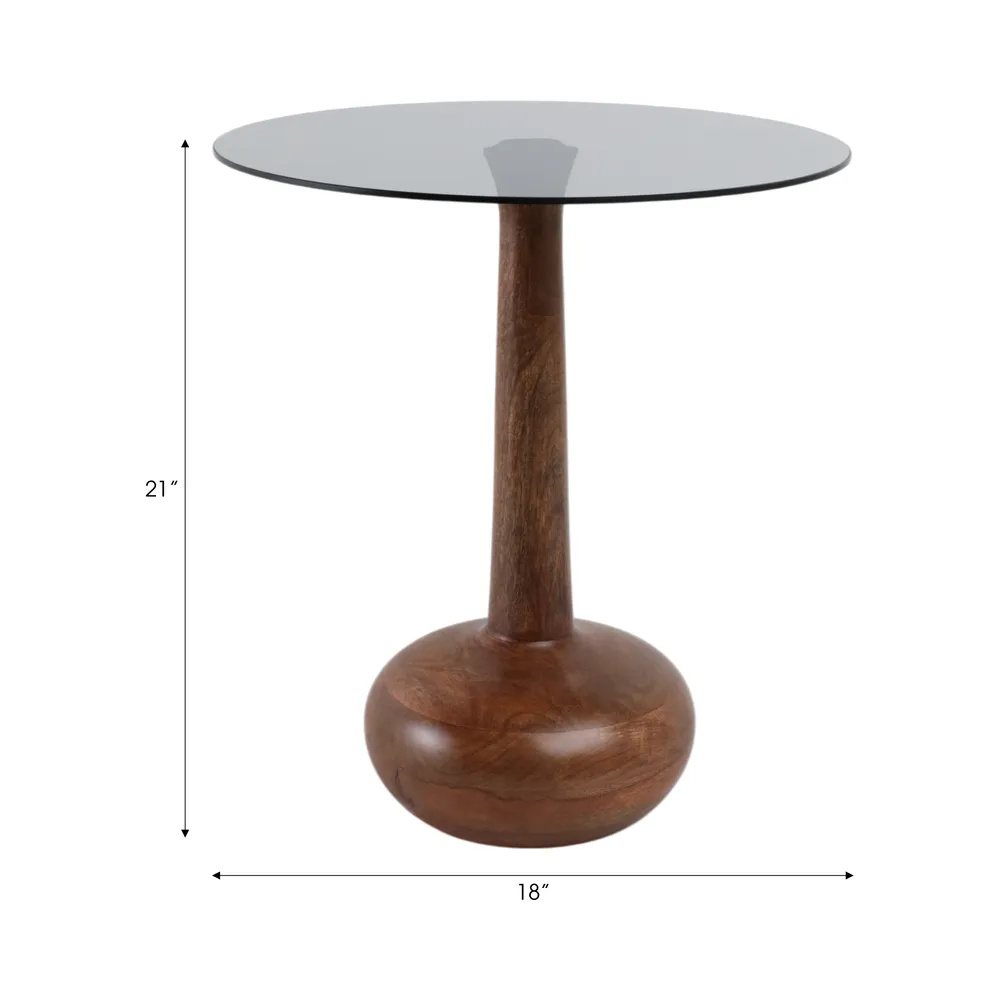 BAKERFIELD BROWN TABLE 21 (IN)