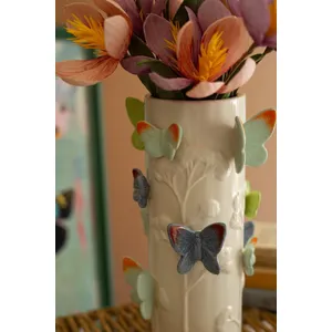 Ceramic Vase with Colorful Butterflies 5