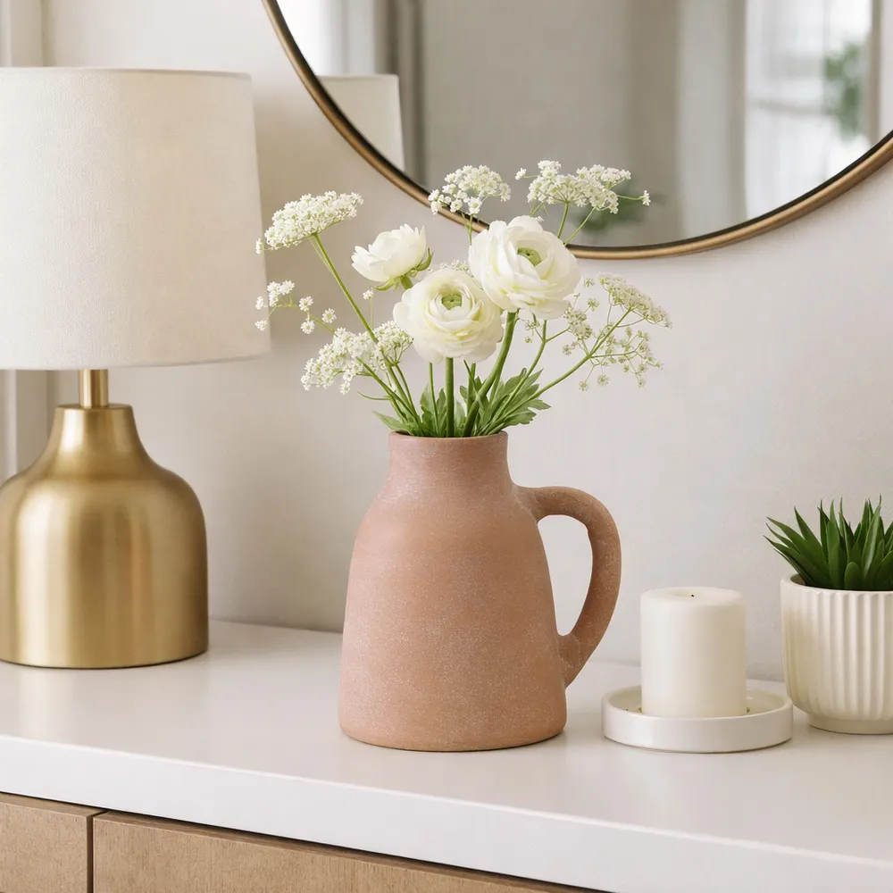 SHERMANCLIFF BROWN VASE 9 (IN)
