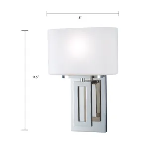 Hamilton 11.5'' High 1-Light Sconce - Polished Nickel 2
