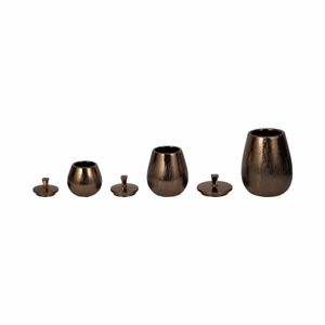 FALLONMILL SET OF 3 BRONZE VASES 11 (IN) 4