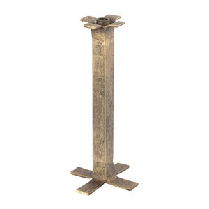 Splay Candleholder - Large Aged Brass 1