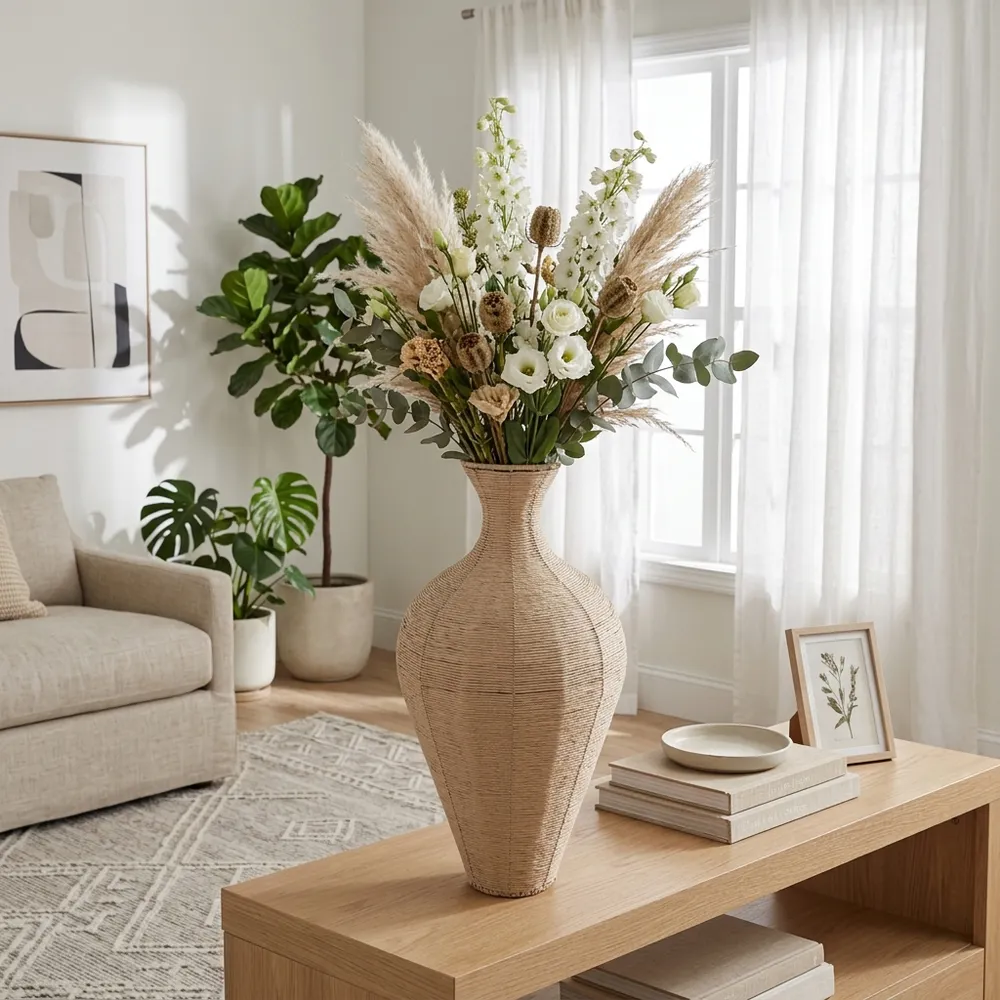 TANNERRIDGE BROWN VASE 24 (IN)