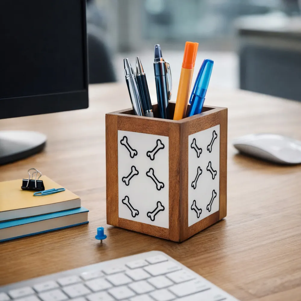 CARLINWAY IVORY PENCIL CUP 4 (IN)