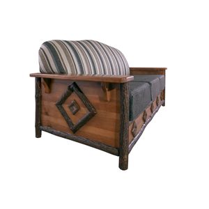 Hickory Diamond Peak Sofa - Customer Material - Seat:  Fabric TBD;   Backrest:  Fabric TBD 7