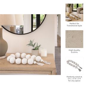GARSONRUN WHITE BEAD 3 (IN) 10