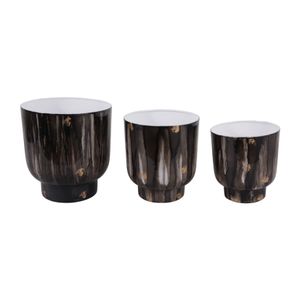 DALTONFORD SET OF 3 GRAY PLANTER 11 (IN) 4