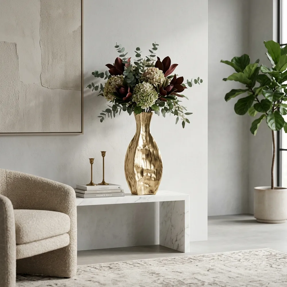 JADEBURN GOLD VASE 23 (IN)