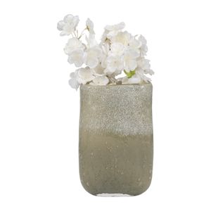 CASPERGROVE GREEN GLASS VASE 10 (IN) 3