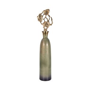 BECKETTWELL GOLD GLASS VASE 35 (IN) 5