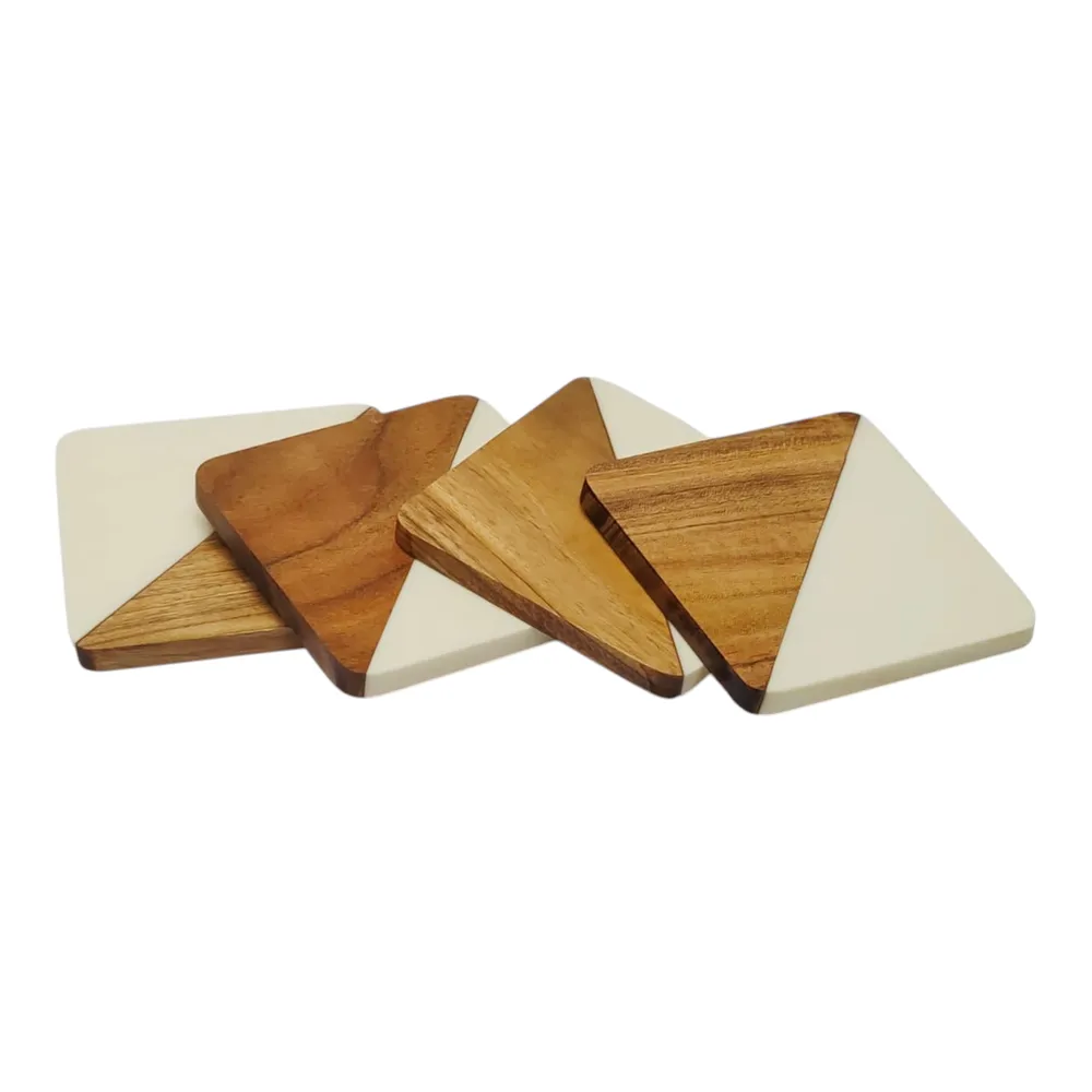HARLEYSTONE SET OF 4 BROWN BAR ACCESSORIES 2 (IN)