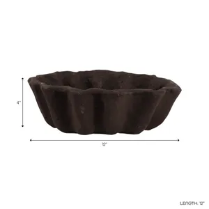 HADFIELDOAK BROWN BOWL 4 (IN) 10