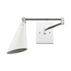 Luca 9'' High 1-Light Sconce - Polished Chrome 2