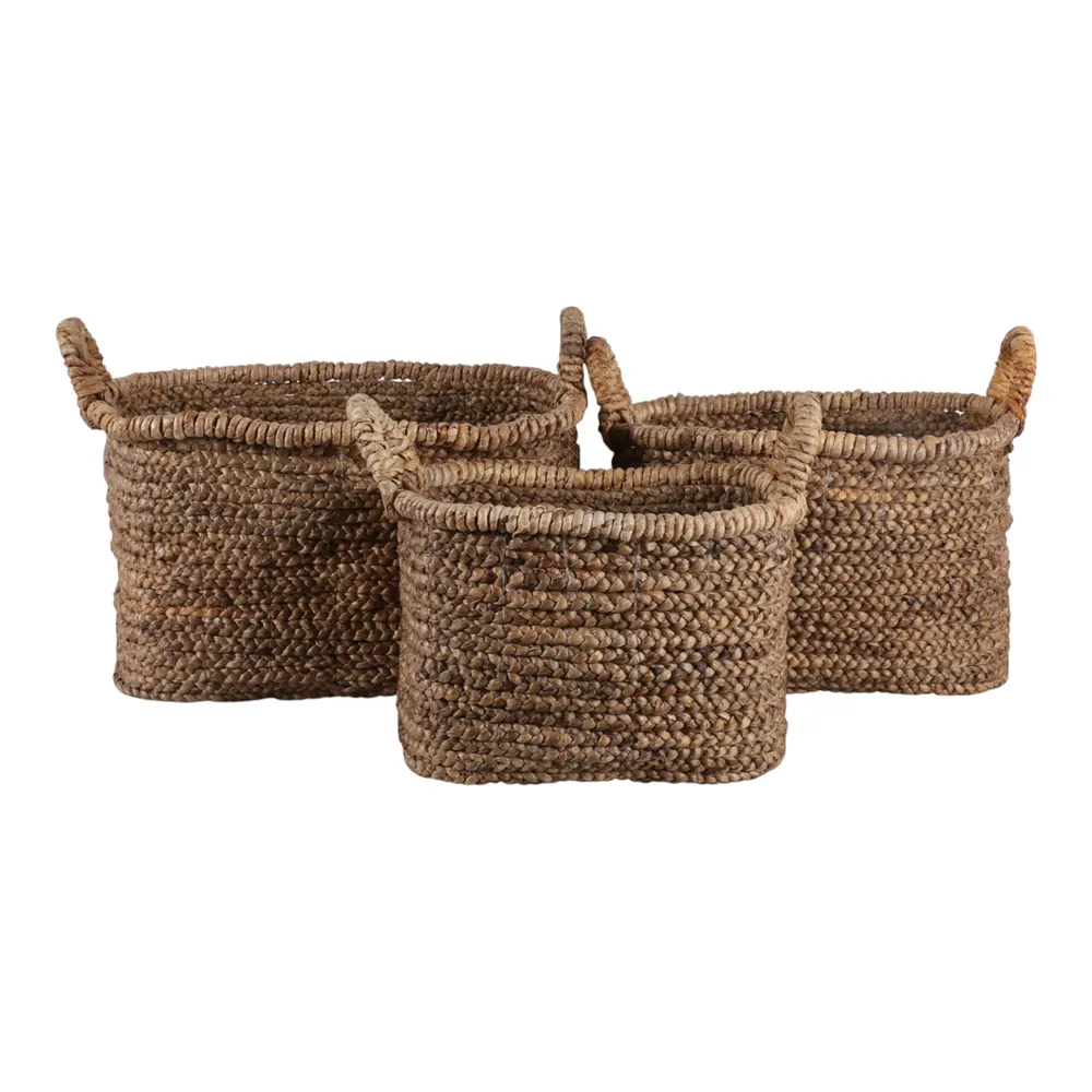REXMORE SET OF 3 BROWN BASKETS 16 (IN)