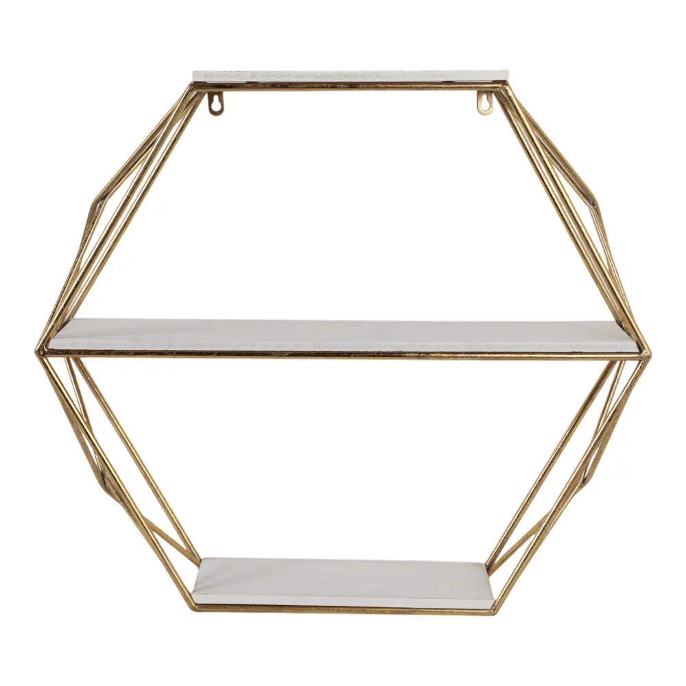 INGRIDHAVEN GOLD WALL SHELF 21 (IN)