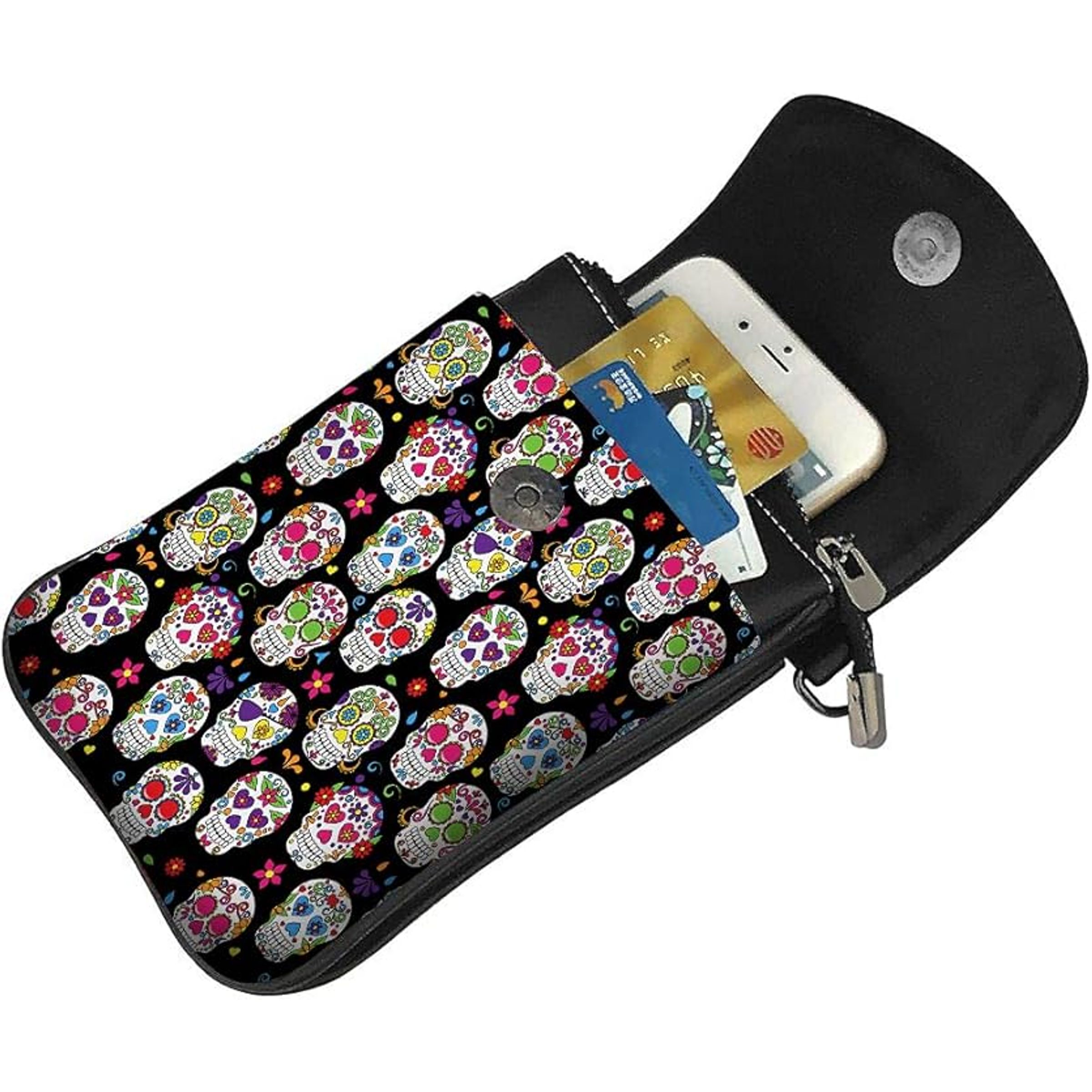 CANVAS HIP BAG - SUGAR SKULL