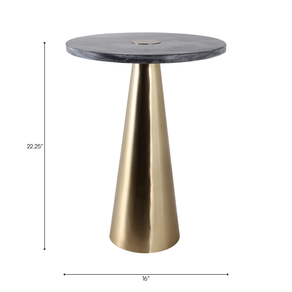 DERMOTCLIFF BLACK TABLE 23 (IN)