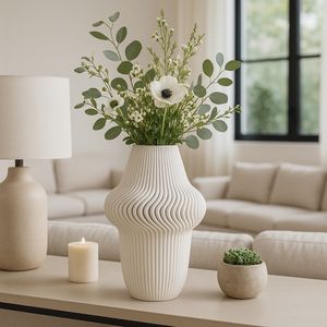 DEANFIELD IVORY VASE 14 (IN) 2