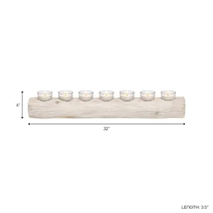 ENNISMORE WHITE TEALIGHT HOLDER 4 (IN) 9