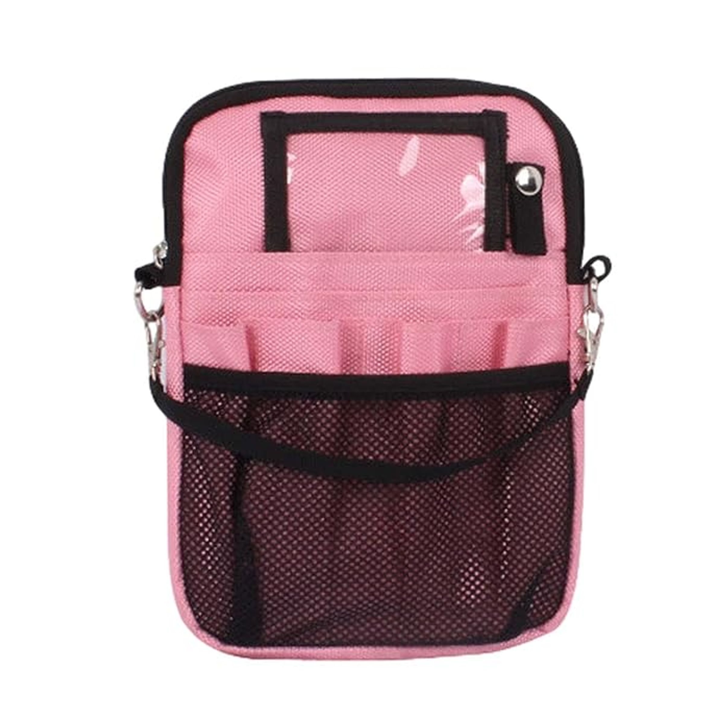 REPEAT PALM TREE CANVAS HIP BAG - PINK