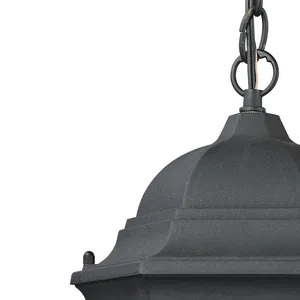 Temple Hill 10'' Wide 1-Light Outdoor Pendant - Matte Textured Black 3