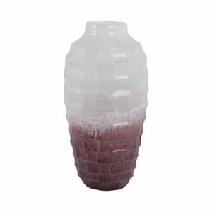 BRAMHOLM PINK GLASS VASE 16 (IN) 4