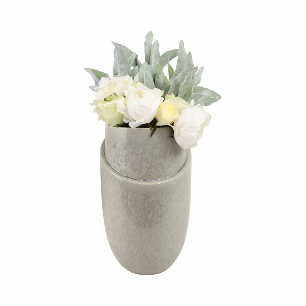 GREYSONSTONE GRAY VASE 15 (IN)
