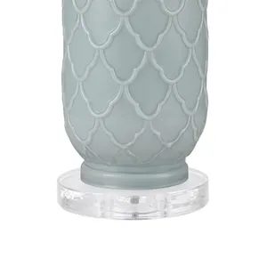 La Joliette 24'' High 2-Light Table Lamp - Set of 2 Pale Blue 4